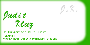 judit kluz business card